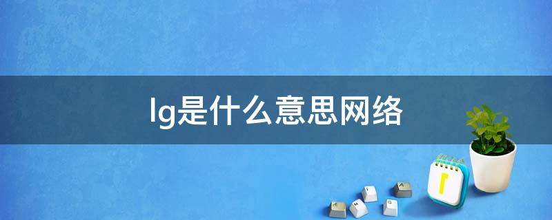 lg是什么意思网络（lg是什么意思）