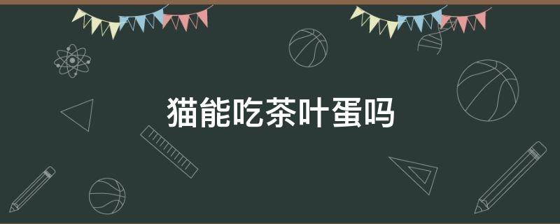 猫能吃茶叶蛋吗 宠物猫能吃茶叶蛋吗