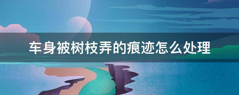 车身被树枝弄的痕迹怎么处理（汽车被树枝划的痕迹怎么处理）