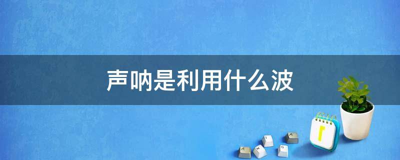 声呐是利用什么波（声呐是利用什么波传递信息的）