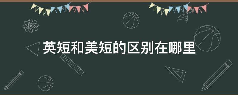 英短和美短的区别在哪里（英短与美短的区别）