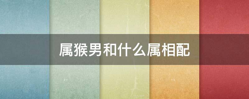 属猴男和什么属相配 属猴男跟什么配