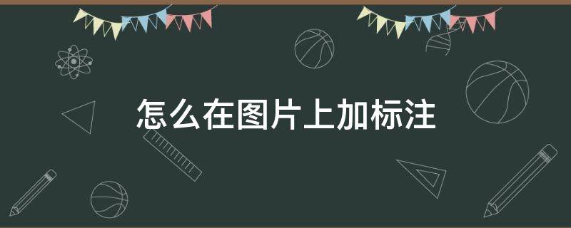 怎么在图片上加标注（电脑怎么在图片上加标注）