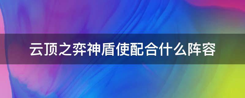 云顶之弈神盾使配合什么阵容（云顶之弈神盾使配合什么阵容2021）