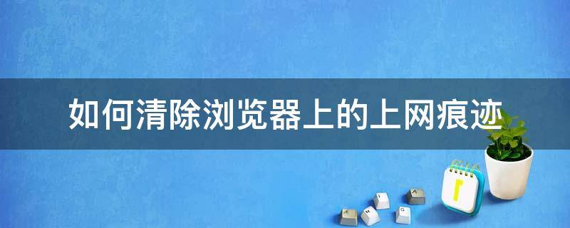 如何清除浏览器上的上网痕迹 设置浏览器自动清除上网痕迹