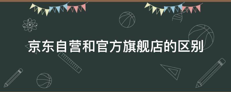 京东自营和官方旗舰店的区别（京东自营和官方旗舰店哪个好）