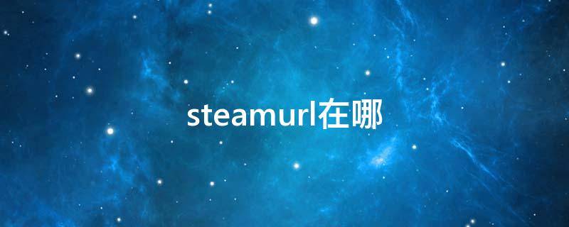 steamurl在哪 steamurl地址怎么获取