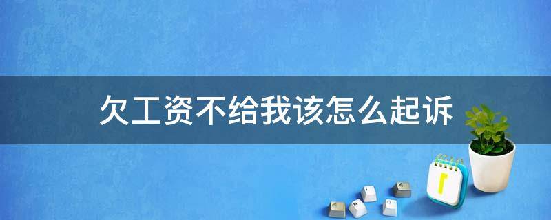 欠工资不给我该怎么起诉（欠工资不给怎么向法院起诉）