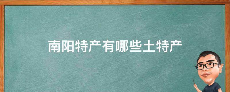 南阳特产有哪些土特产（河南南阳特产有哪些土特产）