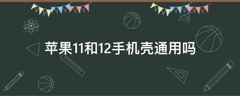 苹果11和12手机壳通用吗 苹果12跟11手机壳通用吗