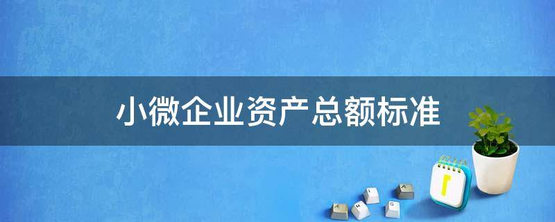 小微企业资产总额标准 小微企业资产总额是多少