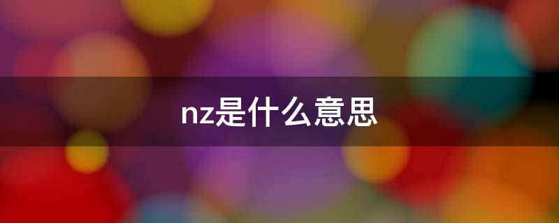 nz是什么意思 djnz是什么意思