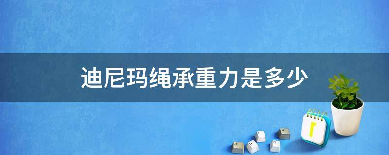 迪尼玛绳承重力是多少（迪尼玛绳的技术参数）