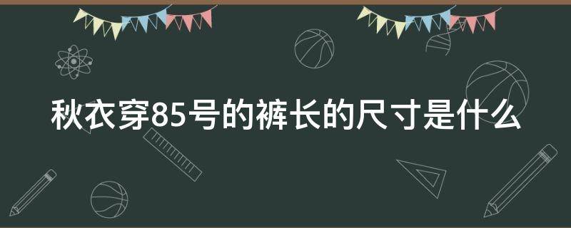 秋衣穿85号的裤长的尺寸是什么（85码裤子）