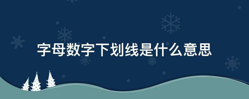 字母数字下划线是什么意思 12306注册字母数字下划线是什么意思