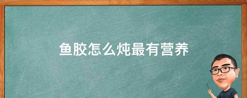 鱼胶怎么炖最有营养（鱼胶怎么炖最有营养视频）