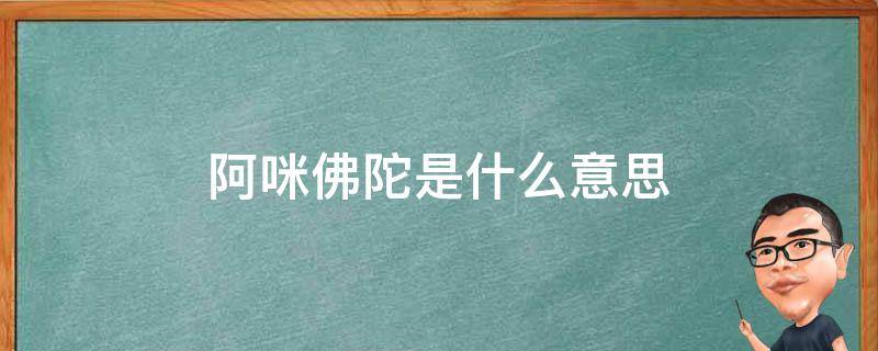 阿咪佛陀是什么意思（阿弥陀佛啥意思）