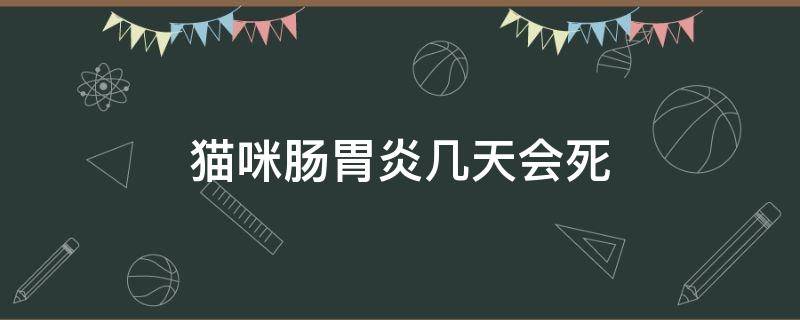 猫咪肠胃炎几天会死 猫咪急性肠胃炎几天会死