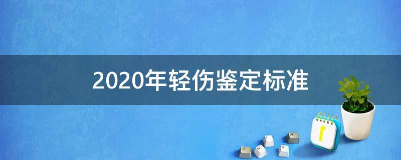 2020年轻伤鉴定标准 2020年重伤鉴定标准