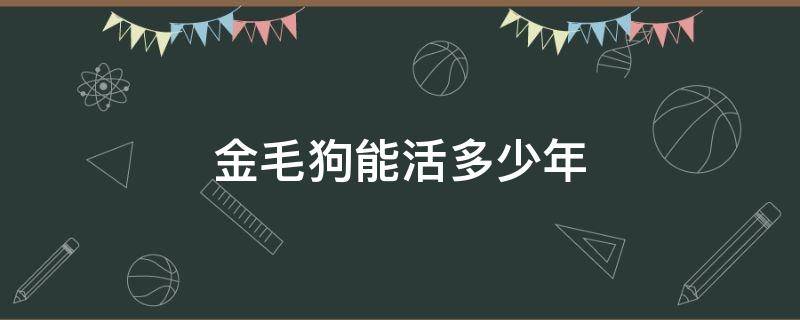 金毛狗能活多少年（金毛狗能活多少年的寿命）