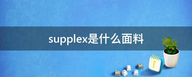 supplex是什么面料（sup面料是什么意思）