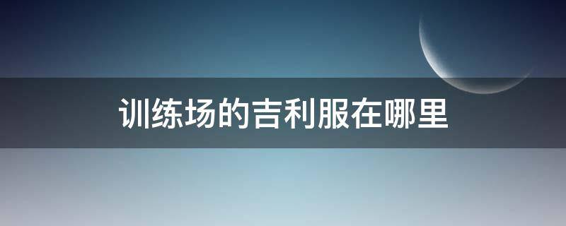 训练场的吉利服在哪里 新训练场的吉利服在哪里