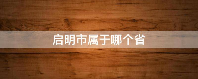 启明市属于哪个省 启明港在哪个省区