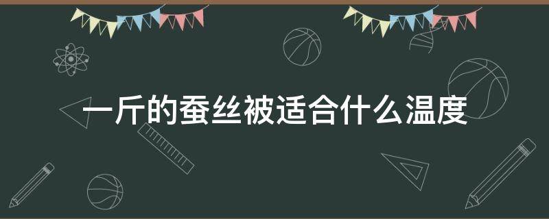 一斤的蚕丝被适合什么温度 蚕丝被多少斤适合多少温度