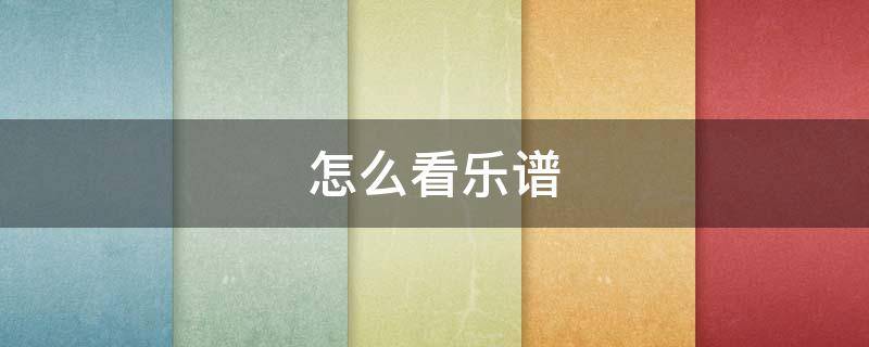 怎么看乐谱（qq音乐怎么看乐谱）