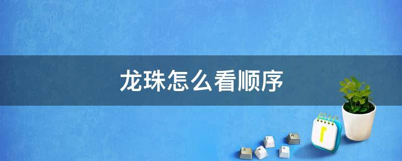 龙珠怎么看顺序 看龙珠的顺序应该是什么