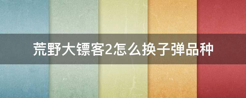 荒野大镖客2怎么换子弹品种（荒野大镖客2怎么换子弹品种ps）