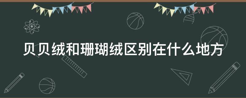 贝贝绒和珊瑚绒区别在什么地方 贝贝绒是纯棉吗