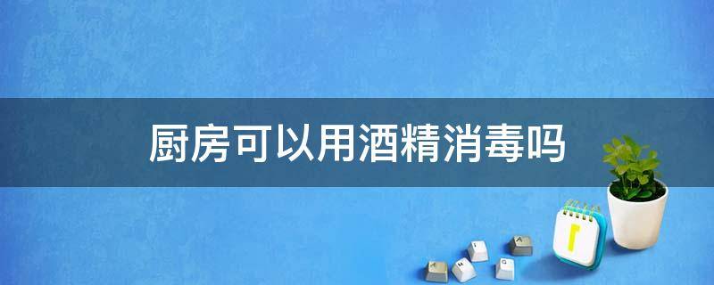 厨房可以用酒精消毒吗（厨房用具可以用酒精消毒吗）