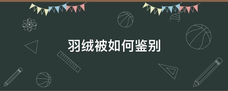 羽绒被如何鉴别（羽绒被如何鉴别立衬）