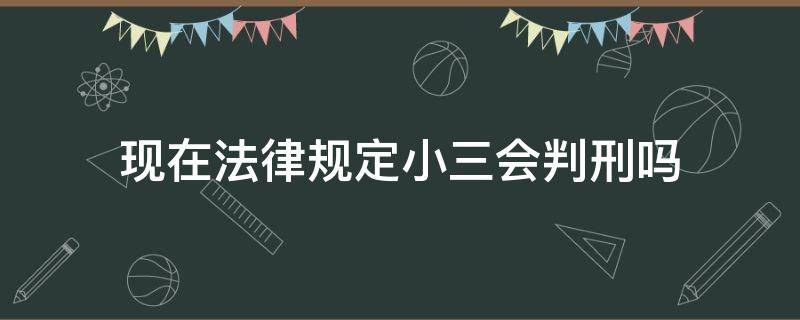 现在法律规定小三会判刑吗（现在小三要判刑吗）