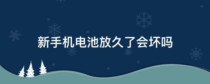 新手机电池放久了会坏吗（新手机电池不用,长时间放置会坏吗）