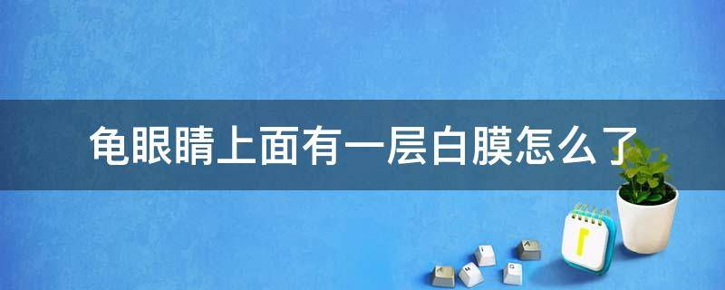 龟眼睛上面有一层白膜怎么了 乌龟眼睛上有一层白膜是怎么回事