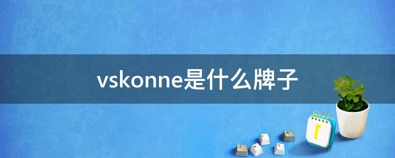 vskonne是什么牌子 vskonne是哪个国家的品牌