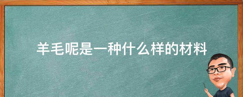 羊毛呢是一种什么样的材料（羊毛是什么面料）