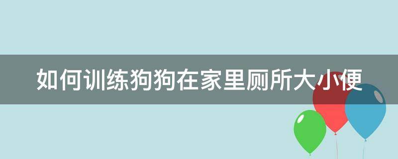 如何训练狗狗在家里厕所大小便 怎么训练狗狗在家小便