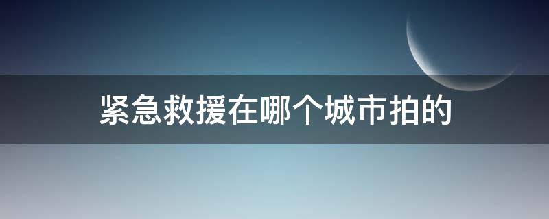 紧急救援在哪个城市拍的（紧急救援队在哪里拍的）