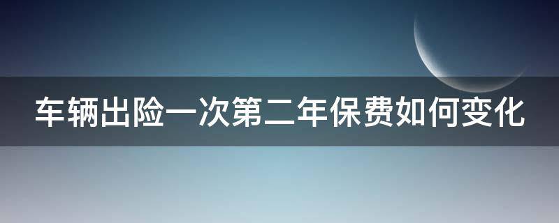 车辆出险一次第二年保费如何变化（车险出险一次第二年会增加多少钱）