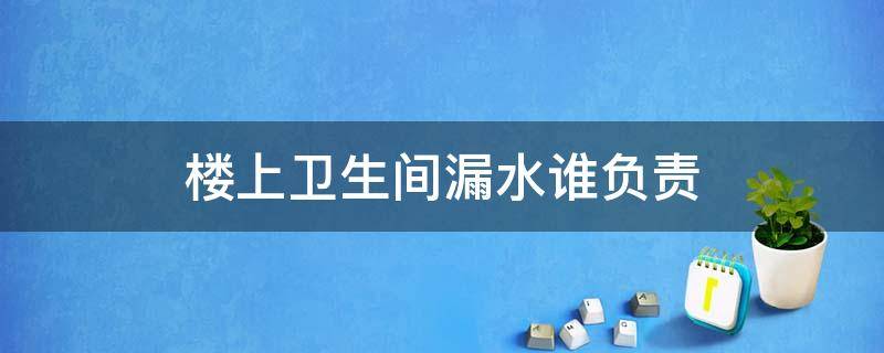 楼上卫生间漏水谁负责（楼下卫生间水管漏水谁负责）