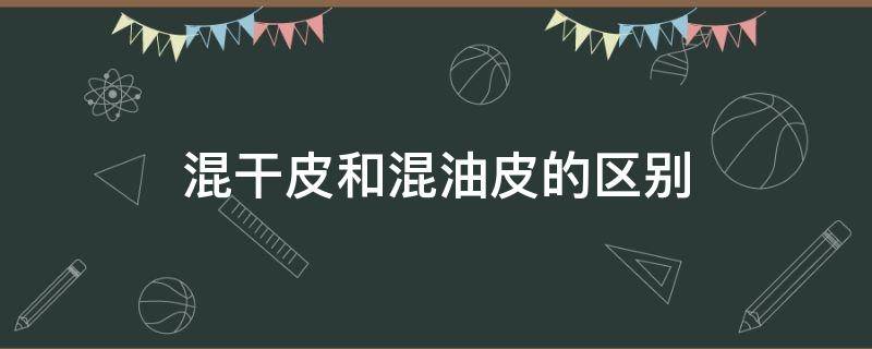 混干皮和混油皮的区别（混干皮和混油皮的区别 百度网盘）