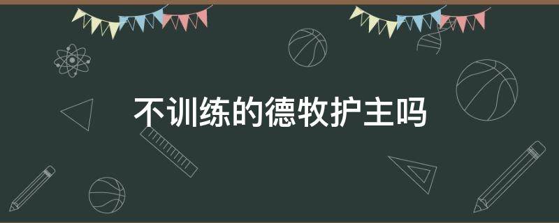 不训练的德牧护主吗（德牧不训练会牧羊不）