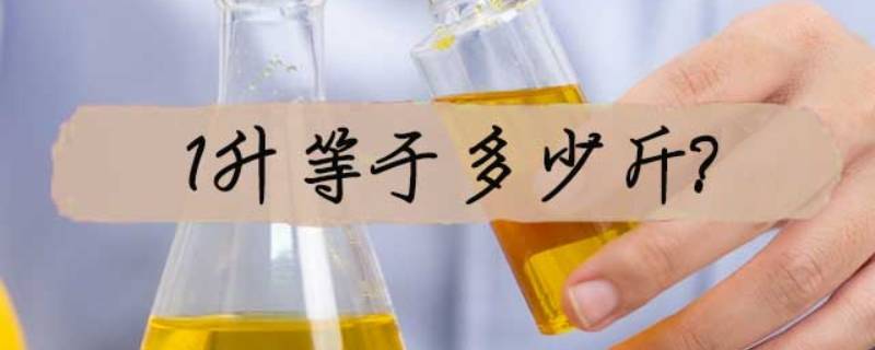 一升水总共是多少斤 一升的水是多少斤