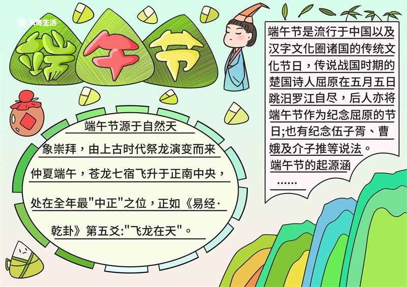 端午节手抄报简单字少