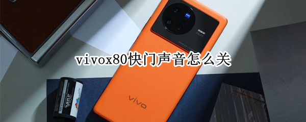 vivox80快门声音怎么关（vivox9快门声音怎么关）