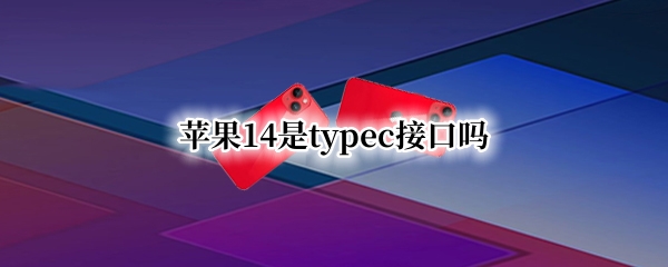 苹果14是typec接口吗 iphone12接口是typec吗