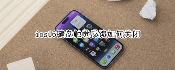 ios16键盘触觉反馈如何关闭（ios15键盘反馈）